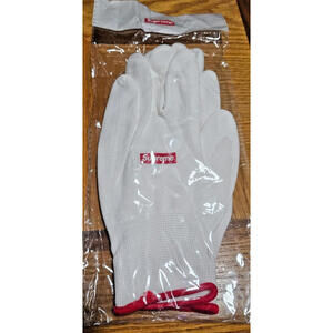 Supreme Work Gloves Rubberized Box Logo White FW20 Authentic NEW
